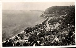 POSTAL MODERNA los alrededores del cabo D afligen Eze en el mar en la parte inferior el hogar de vieja gente del St del punto
