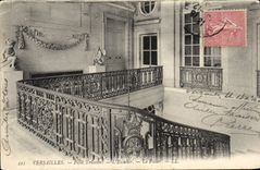 VINTAGE POSTCARD Versailles Small Trianon the staircase the stage