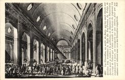 CPA Justice Les girondins au sortir du festin Salle des Pas Perdus du Palais de justice Paris 