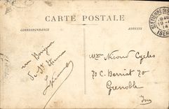 CPA Justice Bandit Contrebandier St Etienne de Geoirs Maison ou est nee la mere de Mandrin 