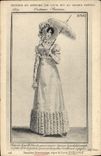 CPA Mode Femme Histoire du costume de louis XVI au Second Empire Deuxieme Restauration