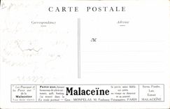 CPA Mode Femme Propos de pesage Publicite Malaceine