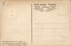 VINTAGE POSTCARD Volcano It crater visto da vicino Napoli