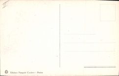 VINTAGE POSTCARD Vesuvio Volcano a parete craterica