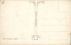 CPA Volcan Vesuvio Eruzione 14 aprile 1906 La Lava a Bosco tre Case