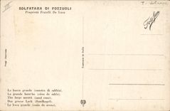 VINTAGE POSTCARD Napoli Volcano