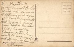 VINTAGE POSTCARD Volcano Napoli Vesuvio in eruzione