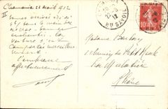 VINTAGE POSTCARD Alpinism Country cottages of the Plan of the Needle and Mont Blanc