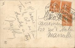 VINTAGE POSTCARD Alpinism the Pyrenees Collar of Aspin the refuge and the Peak of the South