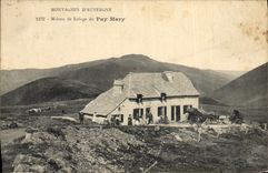 VINTAGE POSTCARD Alpinism Auvergne House of refuge of Puy Maru