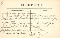 VINTAGE POSTCARD Alpinism Env de Cauterets the refuge of Vignemale Seen on the mountains of the circus of Gavarnie