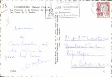 MODERN CARD Winter sports Courcheval Ice-skating the skating rink and Chouca With the fondd tracks of Saulire Curling