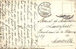 Caballo del esquí de los deportes de invierno de la POSTAL de la VENDIMIA