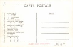 VINTAGE POSTCARD Train Engine Machine 602