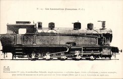 CPA Train Locomotive Machine Tender 5503 a surchauffeur Schmidt 