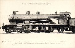 CPA Train Locomotive Machine 4501