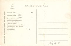 VINTAGE POSTCARD Train Engine Machine 5001