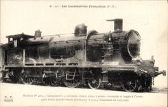 CPA Train Locomotive Machine 4004