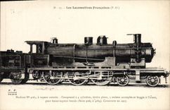 VINTAGE POSTCARD Train Engine Machine 4065