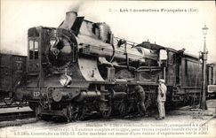 VINTAGE POSTCARD Train Engine Machine 3.240