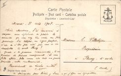 CPA Bateau Voilier Paquebot Ancre