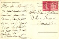 CPA Bateau Voilier Barques de la Mediterranee