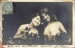 CPA Femme nu erotique 