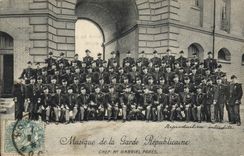 CPA Militaria Garde Republicaine Musique Gabriel Pares