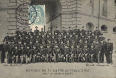 CPA Militaria Garde Republicaine Gabriel Pares Musique 