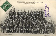 CPA Militaria Garde Republicaine Musique Gabriel Pares