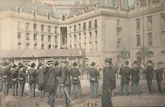 Inspección general de la música republicana del protector de Militaria de la POSTAL de la VENDIMIA