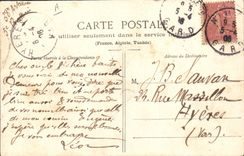VINTAGE POSTCARD Militaria 38eme of Canon artillery