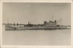 Real photo Underwater Warship