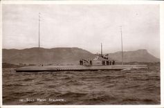 VINTAGE POSTCARD Underwater Warship Telamon