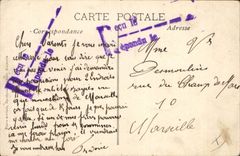 CPA Bateau de guerre La catastrophe du Iena Le Iena vu par tribord arriere