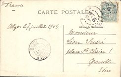 VINTAGE POSTCARD Warship Iena Cuirasse has turrets