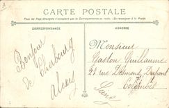 VINTAGE POSTCARD Warship the catastrophe of Iena Seen in prospect