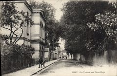 VINTAGE POSTCARD Gray the theater Street Victor Hugo