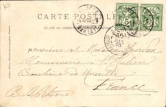 VINTAGE POSTCARD Geneva the theater