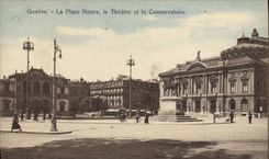 CPA Geneve La place neuve le theatre et le conservatoire
