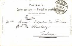 CPA Geneve Le theatre et le musee Rath 