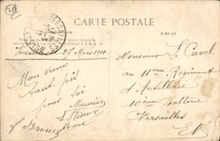 VINTAGE POSTCARD Palate Of Versailles Small Trianon Frontage towards the French house