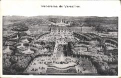 VINTAGE POSTCARD Palate Of Versailles Panorama