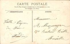 VINTAGE POSTCARD Palate Of Versailles the Castle the bedside of the vault