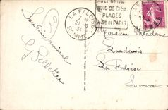 VINTAGE POSTCARD Ault the Cliff and the Beach Children