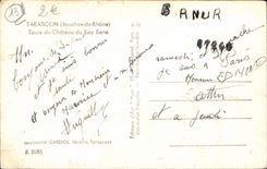 CPA Tarascon Tours du Chateau du Roi Rene 