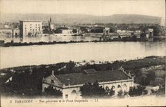 CPA Tarascon Vue Generale et le Pont Suspendu