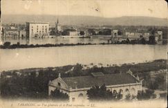 CPA Tarascon Vue Generale et le Pont Suspendu