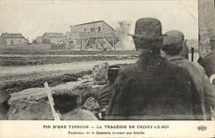 Final de la prisión de la POSTAL de la VENDIMIA de un terror la tragedia de rey Explosion de Choisy de la dinamita que abre una abertura