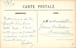 POSTAL Moret de la VENDIMIA en Loing interior de la puerta de la jaula de la prisión de Borgoña del preso